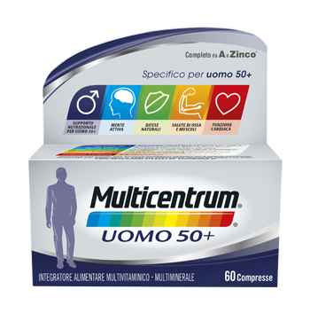 MULTICENTRUM UOMO 50+ 60 COMPRESSE - farmaster.it