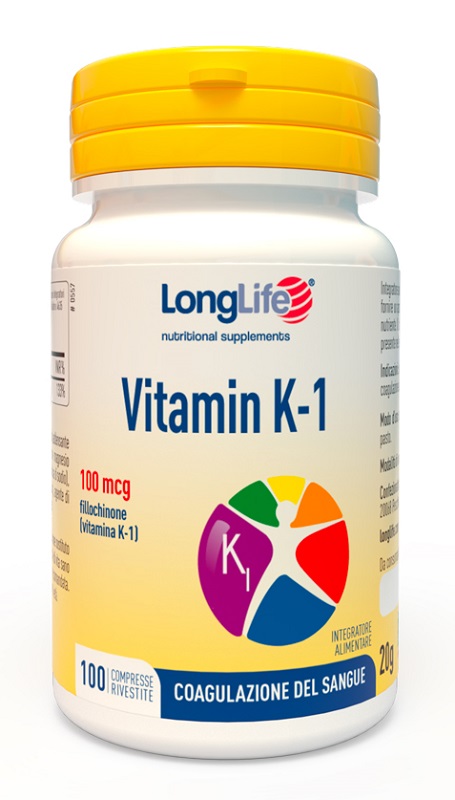 LONGLIFE VITAMIN K 100MCG 100 COMPRESSE RIVESTITE - farmaster.it