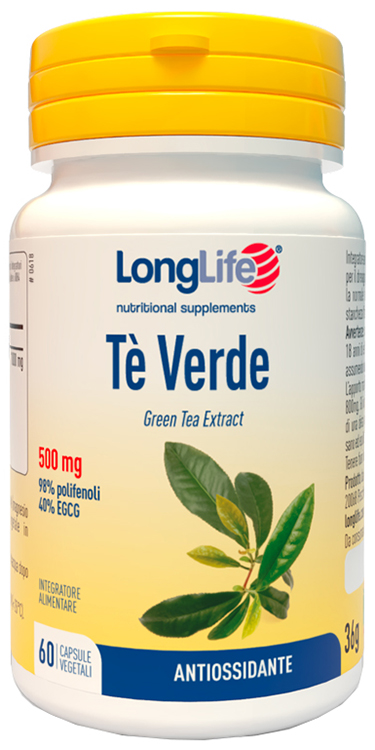 LONGLIFE TE' VERDE 500MG 60 CAPSULE - farmaster.it