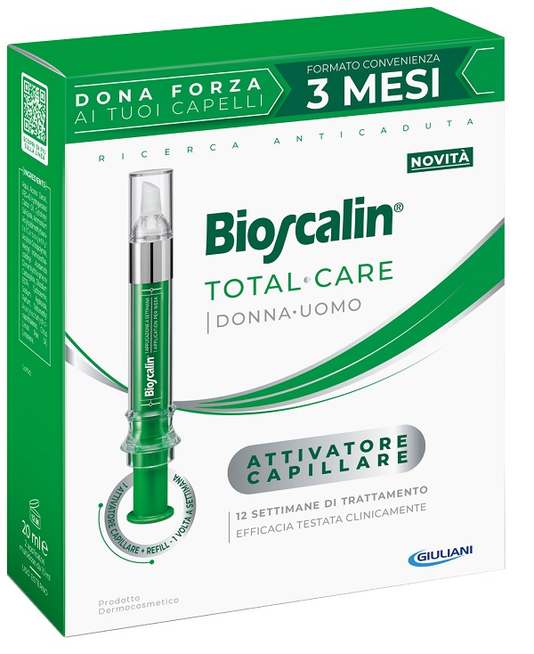 BIOSCALIN TOTAL CARE ATTIVATORE CAPILLARE 2 APPLICATORI MULTIDOSE X 10 ML - farmaster.it