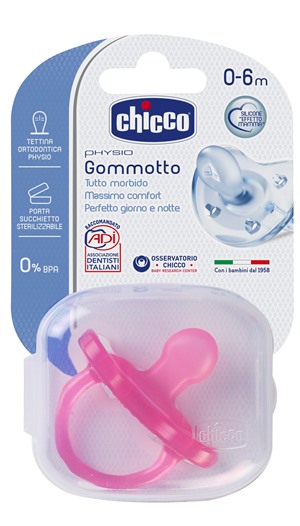 CHICCO GOMMOTTO IN SILICONE GIRL 0-6 MESI 1 PEZZO - farmaster.it