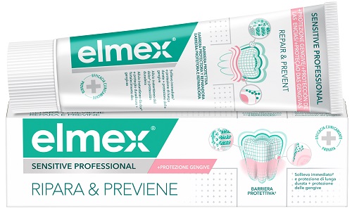 DENTIFRICIO ELMEX SENSITIVE RIPARA & PREVIENE 75 ML - farmaster.it
