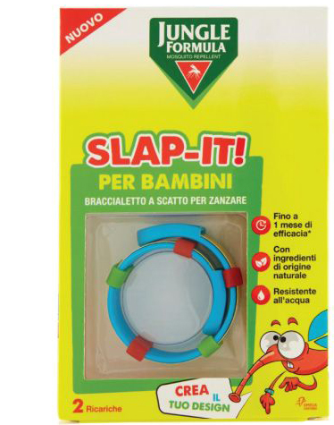 JUNGLE FORMULA SLAP-IT BRACCIALETTO ANTI-ZANZARE PER BAMBINI+ 2 RICARICHE - farmaster.it