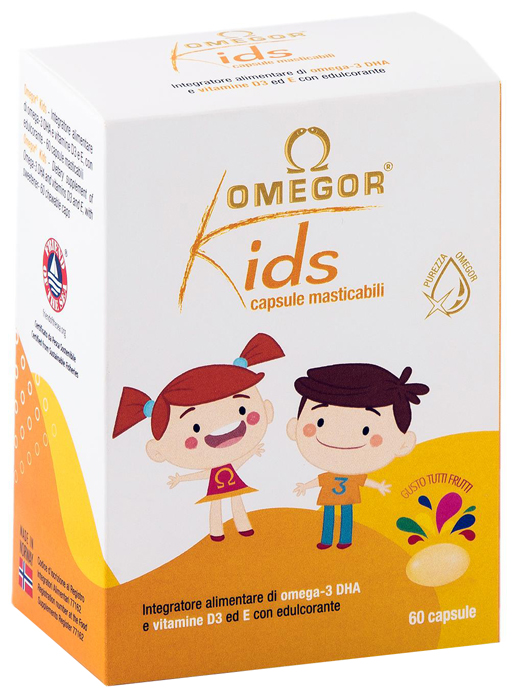 OMEGOR KIDS 60 CAPSULE MASTICABILI - farmaster.it