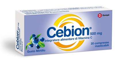 CEBION MASTICABILE MIRTILLO VITAMINA C 500 MG 20 COMPRESSE - farmaster.it