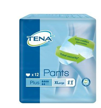 PANNOLONE PULL UP TENA PANTS PLUS TAGLIA EXTRA LARGE 12 PEZZI - farmaster.it