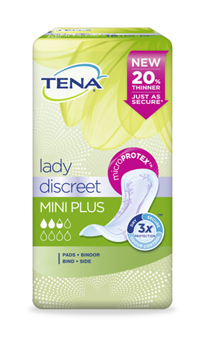 PANNOLONE SAGOMATO TENA DISCREET MINI PLUS 16 PEZZI - farmaster.it
