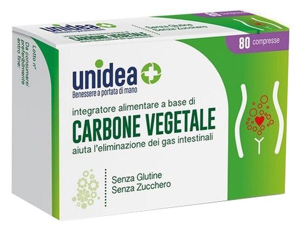 UNIDEA CARBONE VEGETALE 80 COMPRESSE - farmaster.it