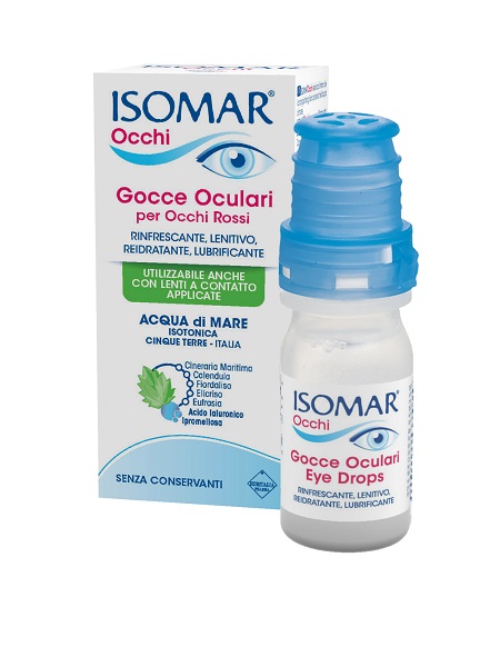 ISOMAR OCCHI GOCCE OCULARI ALL'ACIDO IALURONICO 0,20% 10 ML SENZA CONSERVANTI - farmaster.it