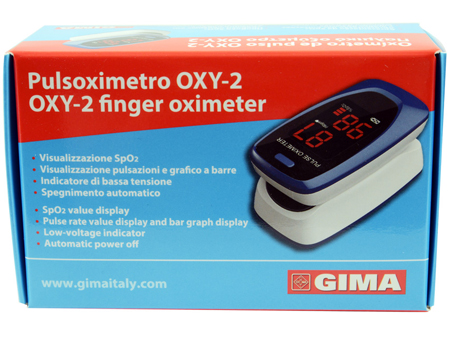PULSOXIMETRO DA DITO OXY-2 SCHERMO LED 60X30,5X32,5MM 1 PEZZO - farmaster.it