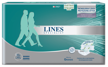 PANNOLONE A MUTANDA LINES SPECIALIST ALTAPROTEZIONE MG 20 PEZZI - farmaster.it