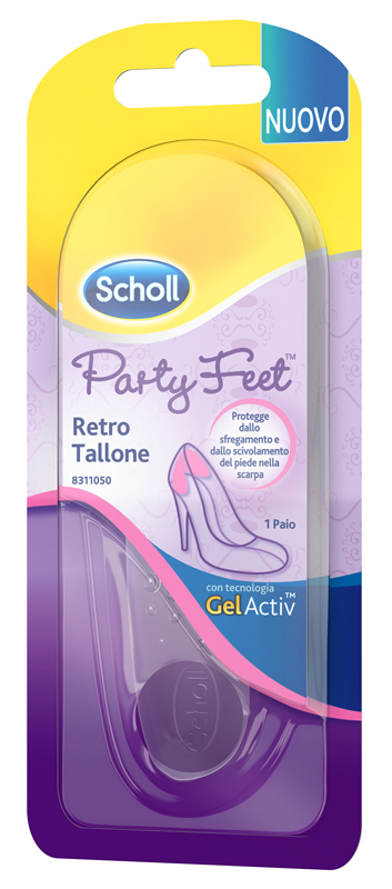 PLANTARE ORTOPEDICO PER RETRO TALLONE PARTY FEET SCHOLL GEL ACTIV 1 PAIO - farmaster.it