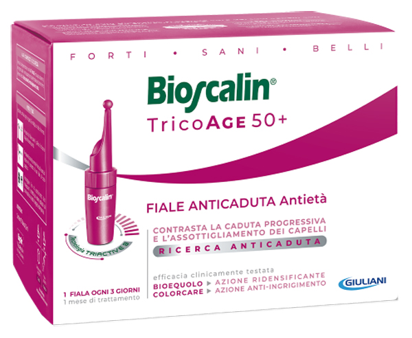 BIOSCALIN TRICOAGE 50+ 20 FIALE ANTICADUTA ANTIETA' DOPPIA TAGLIO PREZZO - farmaster.it