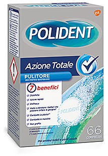 POLIDENT AZIONE TOTALE 66 COMPRESSE PULITORE PER PROTESI QUOTIDIANO - farmaster.it