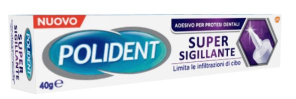 POLIDENT SUPER TENUTA+SIGILLANTE ADESIVO PROTESI DENTALE 40 G - farmaster.it