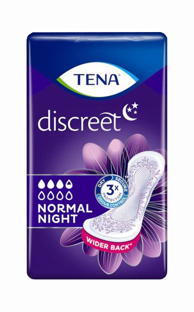 ASSORBENTE TENA DISCREET NORMAL NIGHT 10 PEZZI - farmaster.it