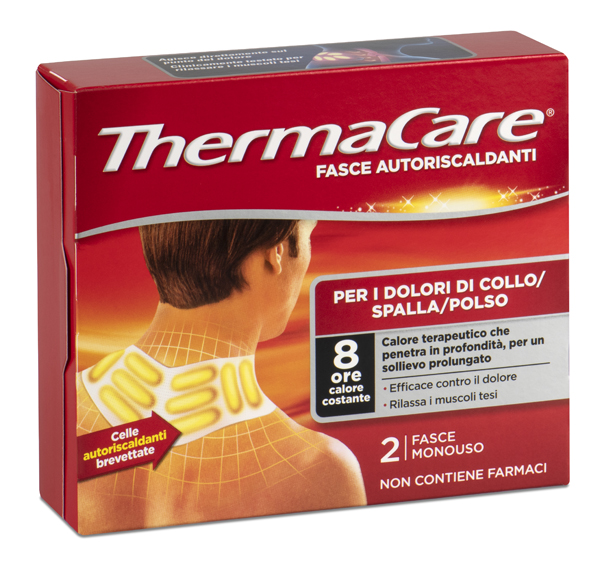 FASCE AUTORISCALDANTI A CALORE TERAPEUTICO THERMACARE COLLO/SPALLA/POLSO 2 PEZZI - farmaster.it