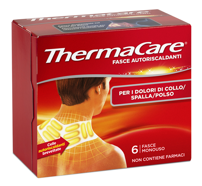 FASCE AUTORISCALDANTI A CALORE TERAPEUTICO THERMACARE COLLO/SPALLA/POLSO 6 PEZZI - farmaster.it