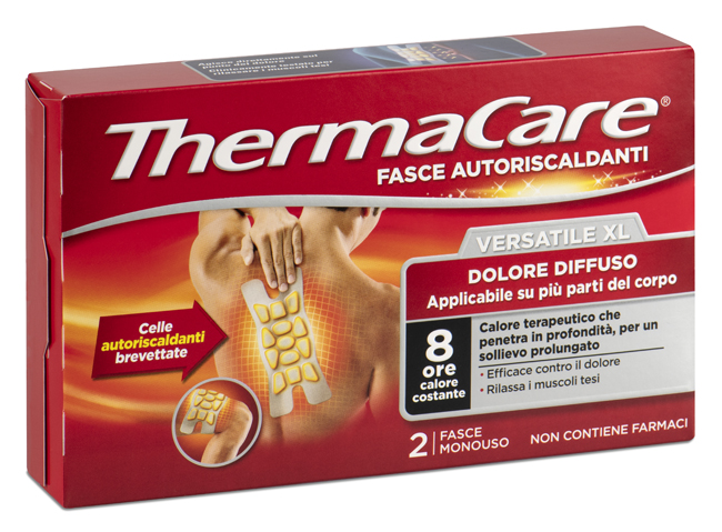 FASCIA AUTORISCALDANTE VERSATILE THERMACARE XL 2 PEZZI - farmaster.it