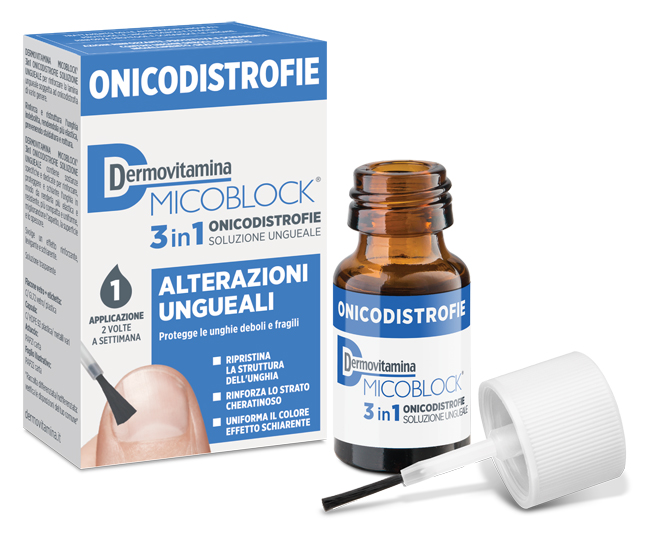 DERMOVITAMINA MICOBLOCK 3 IN 1 ONICODISTROFIE ALTERAZIONI UNGUEALI 7 ML - farmaster.it