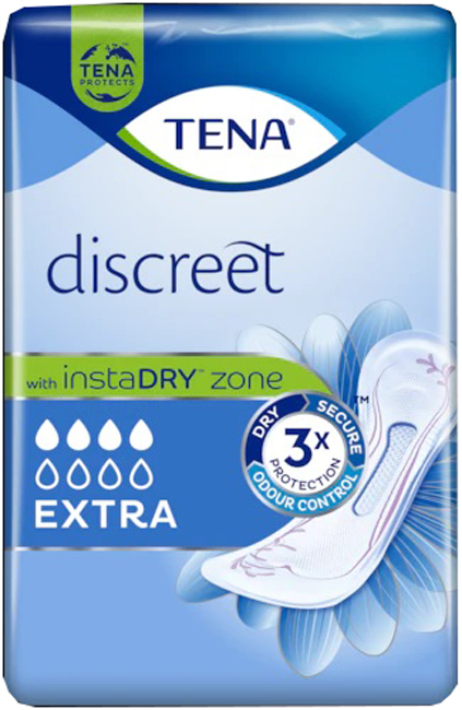 ASSORBENTE INCONTINENZA LEGGERA TENA DISCREET EXTRA 10 PEZZI - farmaster.it
