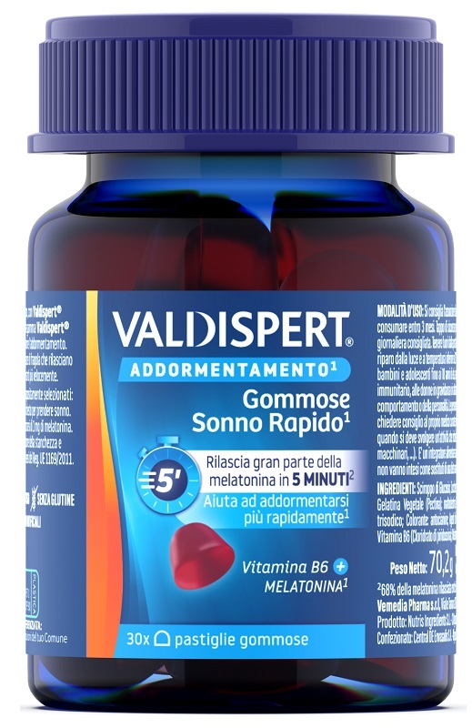 VALDISPERT GOMMOSE SONNO RAPIDO 30 PASTIGLIE GOMMOSE - farmaster.it