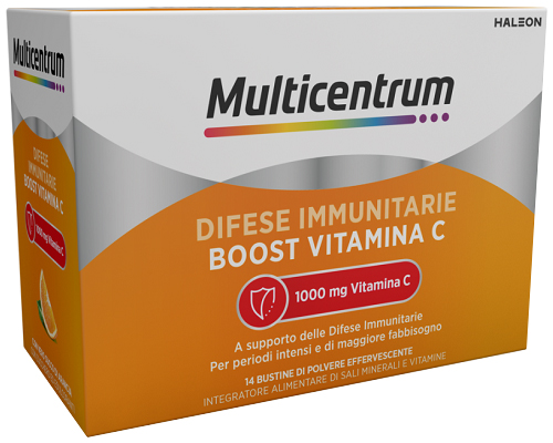 MULTICENTRUM DIFESE IMMUNITARIE BOOST VITAMINA C 14 BUSTINE - farmaster.it