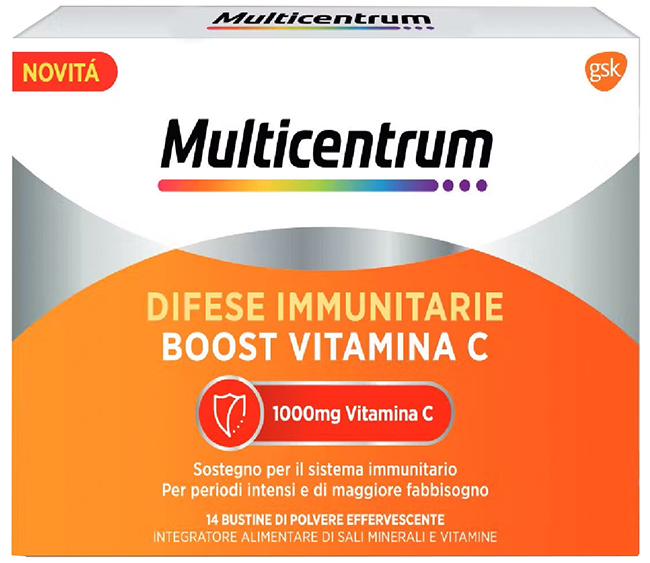 MULTICENTRUM DIFESE IMMUNITARIE BOOST VITAMINA C 28 BUSTINE - farmaster.it