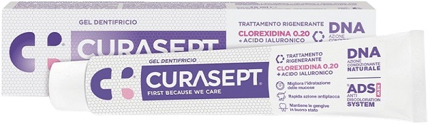 CURASEPT GEL DENTIFRICIO ADS DNA TRATTAMENTO RIGENERANTE 75 ML - farmaster.it