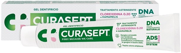 CURASEPT GEL DENTIFRICIO ADS DNA TRATTAMENTO ASTRINGENTE 75 ML - farmaster.it