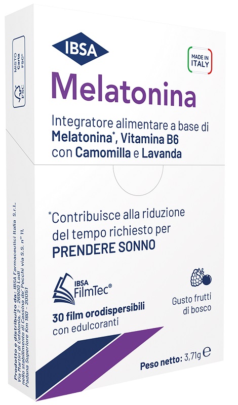 MELATONINA IBSA 30 FILM ORALI - farmaster.it