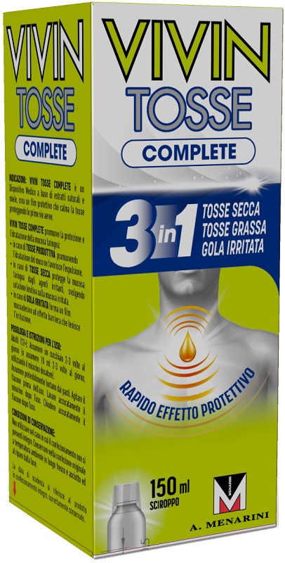 VIVIN TOSSE COMPLETE SCIROPPO PER TOSSE 150 ML - farmaster.it