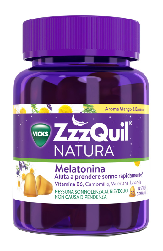 VICKS ZZZQUIL NATURA MANGO & BANANA 30 PASTIGLIE GOMMOSE - farmaster.it