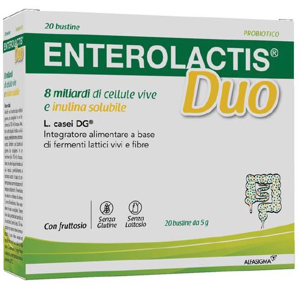 ENTEROLACTIS DUO INULINA 20 BUSTINE 5 G - farmaster.it