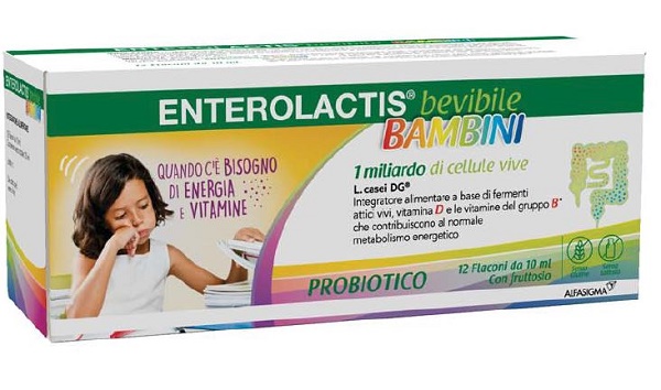 ENTEROLACTIS BAMBINI BEVIBILE 12 FLACONI DA 10 ML - farmaster.it