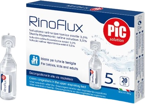 RINOFLUX SOLUZIONE IPERTONICA NASALE PIC 20 FIALE 5 ML - farmaster.it