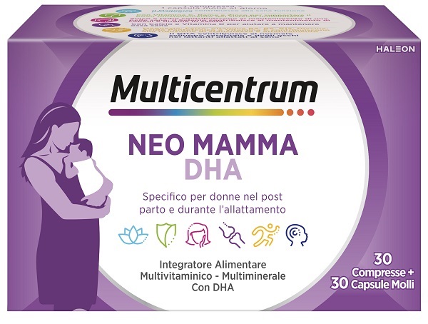 MULTICENTRUM NEO MAMMA DHA 30 COMPRESSE + 30 CAPSULE MOLLI - farmaster.it
