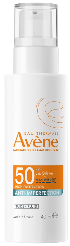 EAU THERMALE AVENE SOLARE FLUIDO ANTI-IMPERFEZIONI SPF50 40 ML - farmaster.it